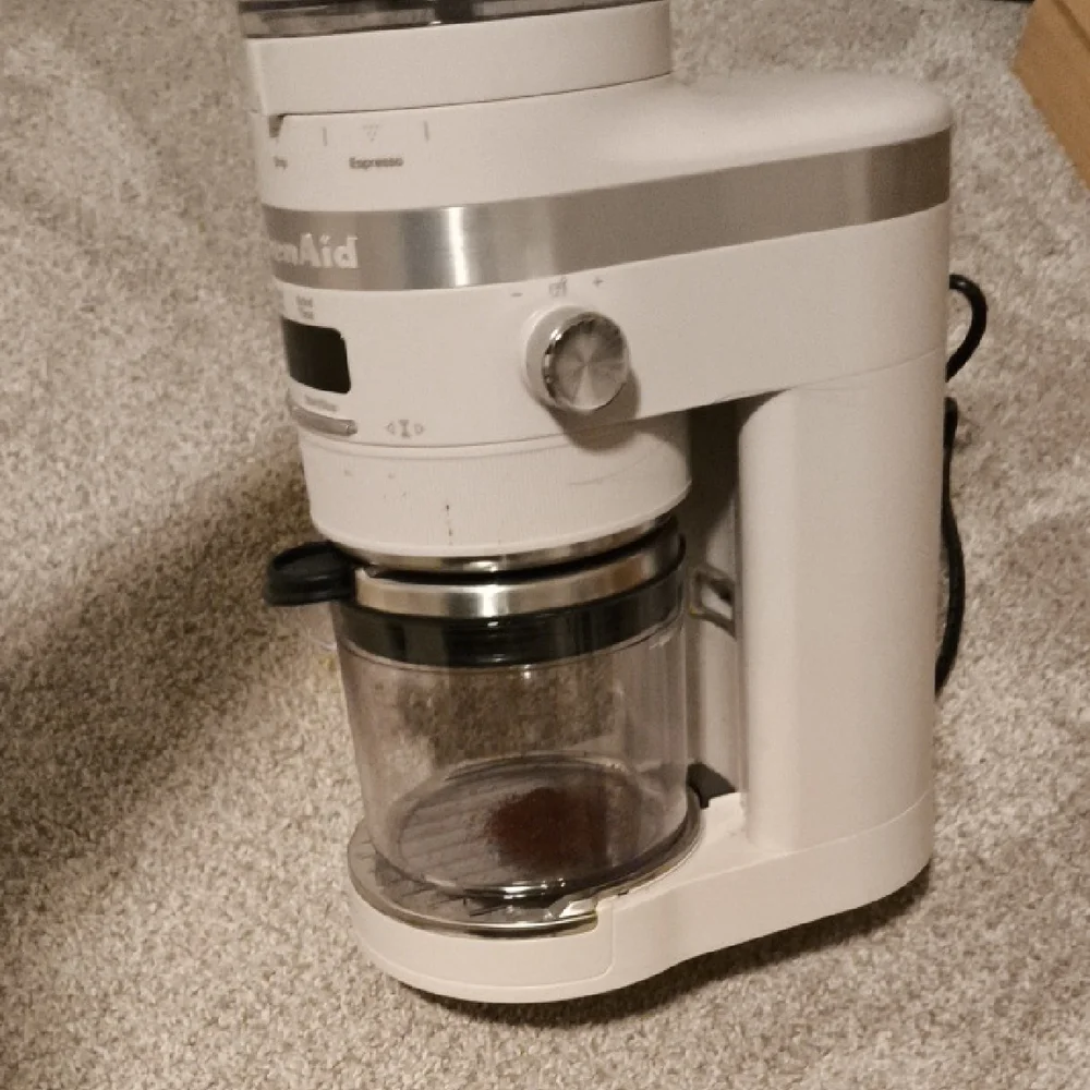 KitchenAid Coffee Grinder in Cream and Silver - Picture 6 of 7